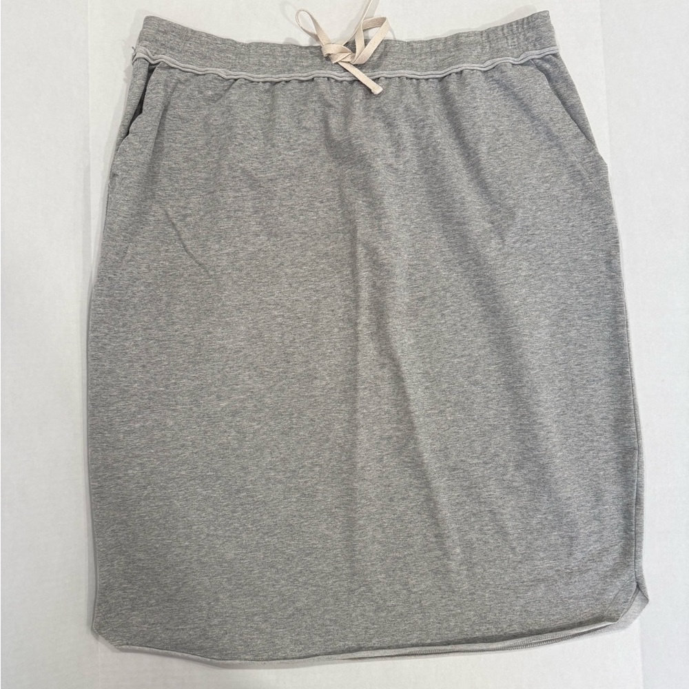 Casual Drawstring Grey Women's Skirt
